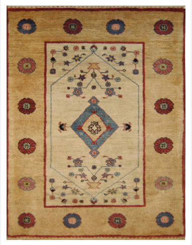 3x5 Persian Gabbeh Tribal Modern Small Rug
