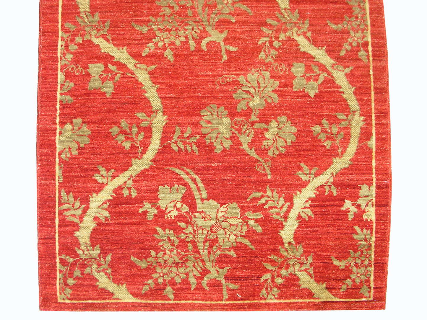3x14 Orange Red Gold Ariana Transitional Runner Rug