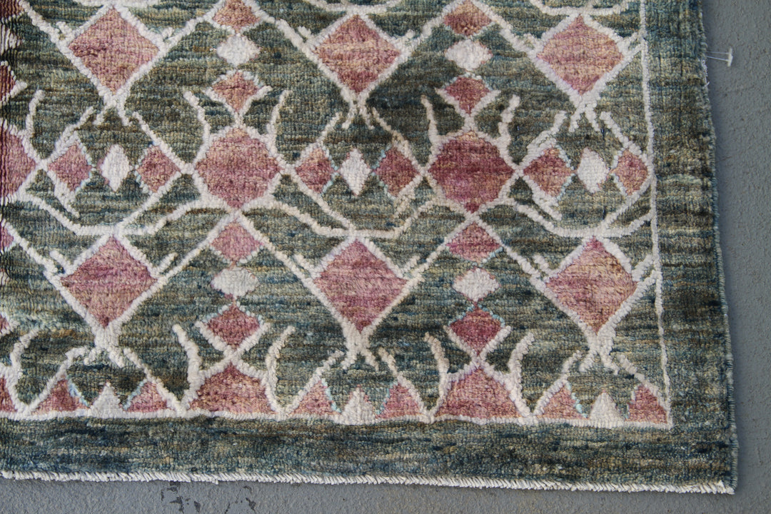 8'x10' Afghan Ariana Modern Rug | Hand-Knotted | Organic Wool