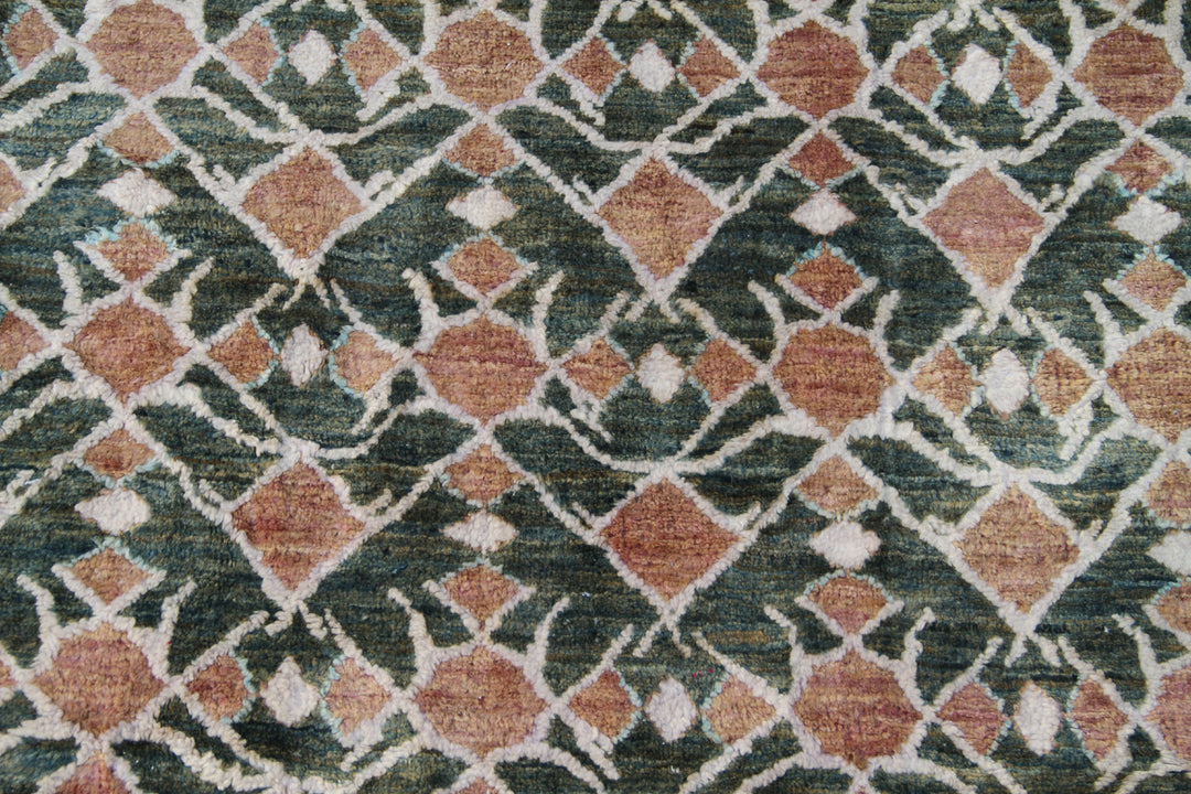 8'x10' Afghan Ariana Modern Rug | Hand-Knotted | Organic Wool