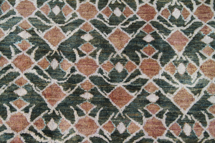 8'x10' Afghan Ariana Modern Rug | Hand-Knotted | Organic Wool