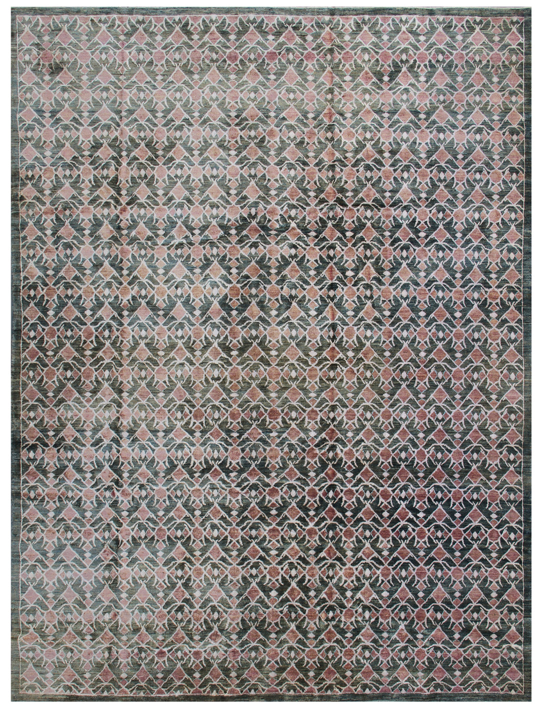 8'x10' Afghan Ariana Modern Rug | Hand-Knotted | Organic Wool