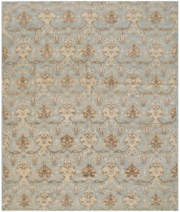 8'x10' Hand-Knotted Ottoman Rug | Ariana Transitional Collection | Organic Wool