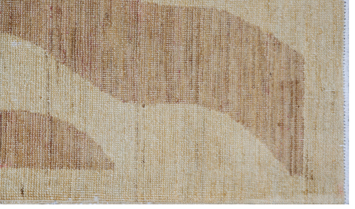 8'x10' Wool Area Rug | Modern | Ivory Copper | Floral Rug