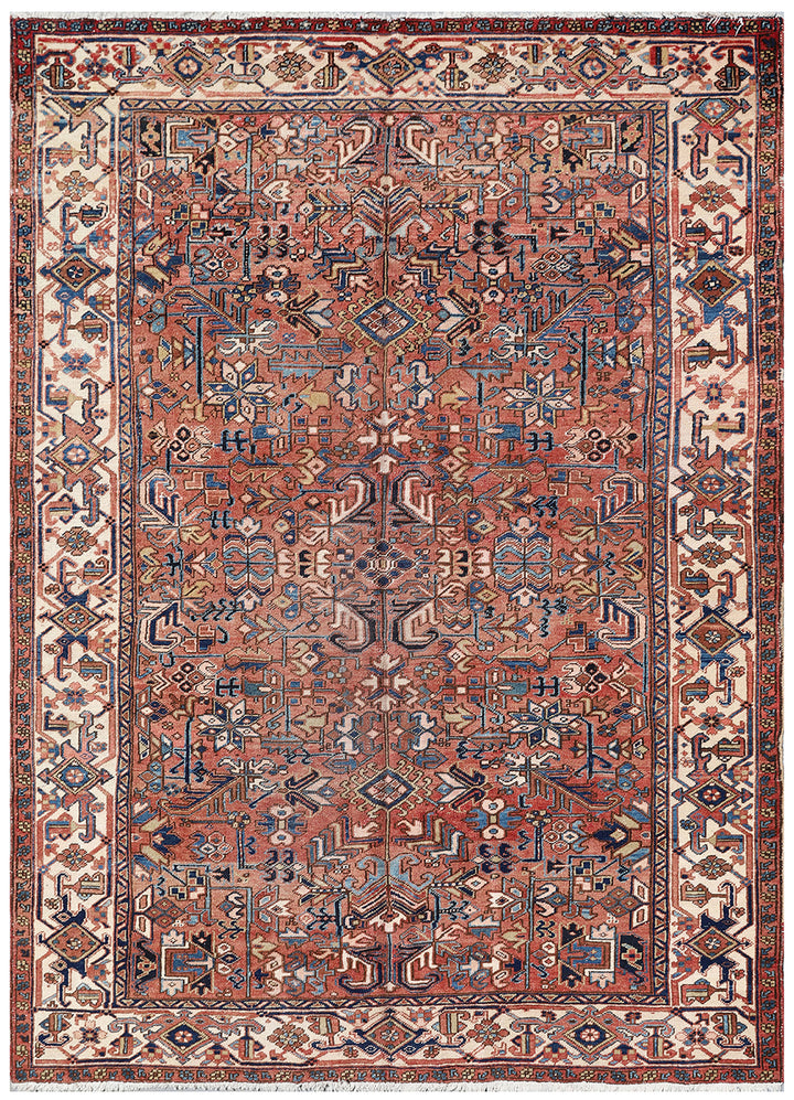 8'x12' Vintage Persian Rug | Persian Heriz Rug