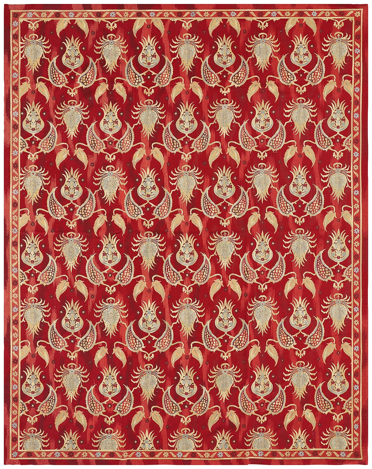 9'x12' Red Floral Ariana Kilim Collection