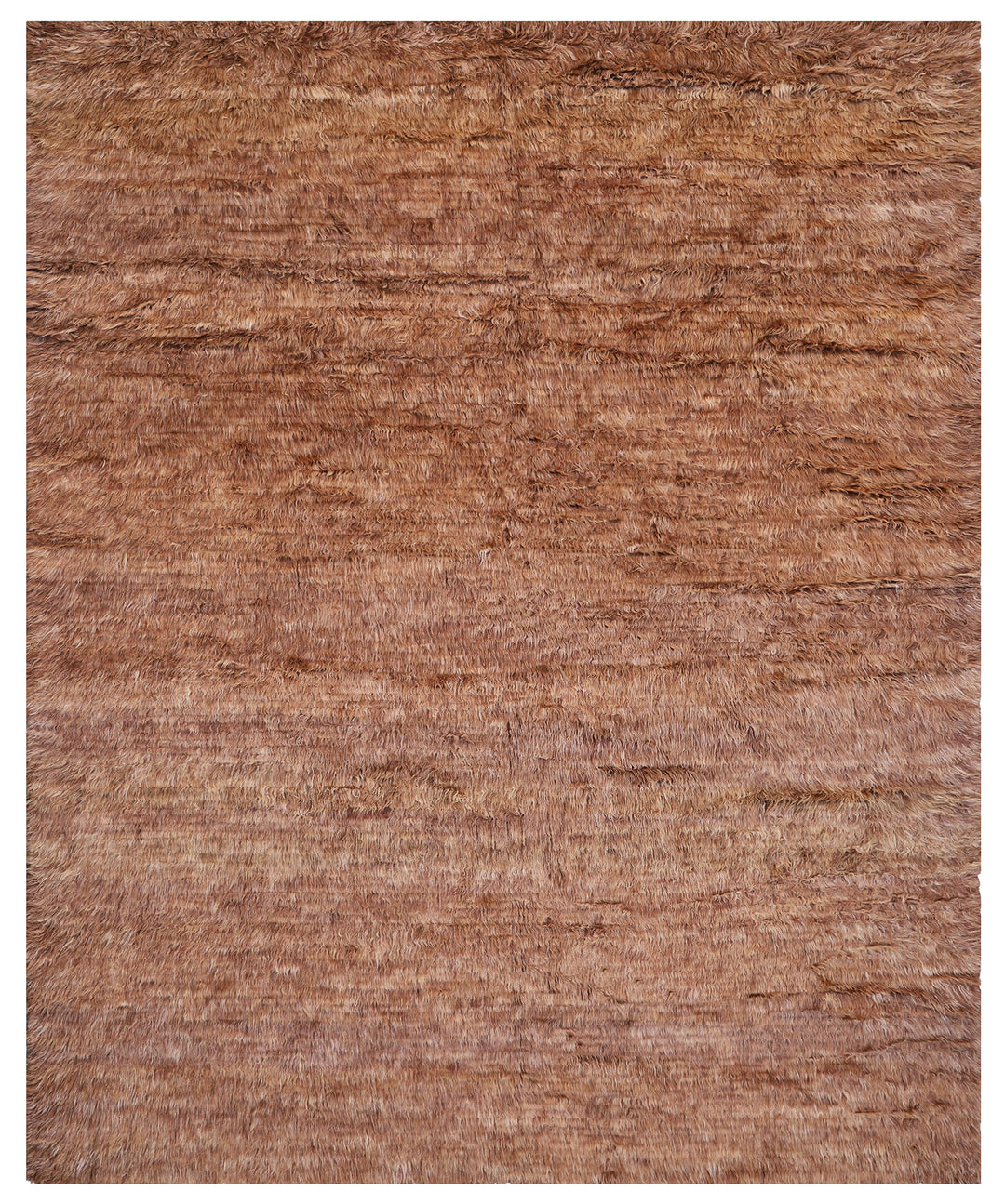 9'x12' Ariana Moroccan Style| Brown Shaggy| Barchi Wool Area Rug
