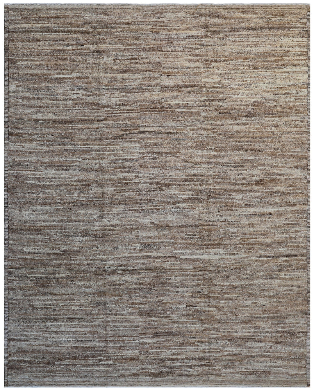 9'x12' Brown| Moroccan Style| Solid Barchi Hand-knotted Rug
