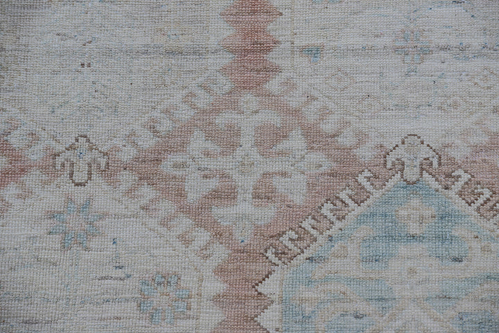 9'x12' Hand-Knotted Rug | Organic Wool | Earth-Tone Geometric Rug