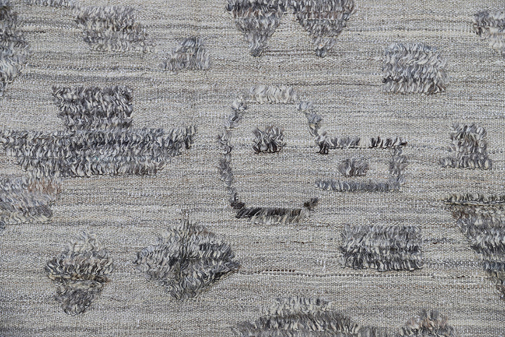 9'x12' Moroccan Rug | Symbolic Pattern Barchi Wool Shag Rug