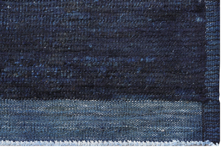 9'x12' Moroccan Style| Solid Navy Blue Shaggy |Barchi Rug