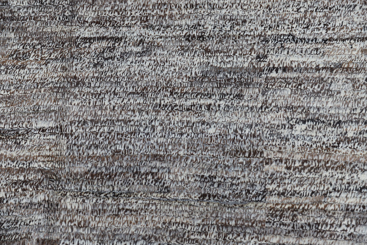 9'x12' Solid Brown Gray Contemporary| Moroccan Style| Wool Rug