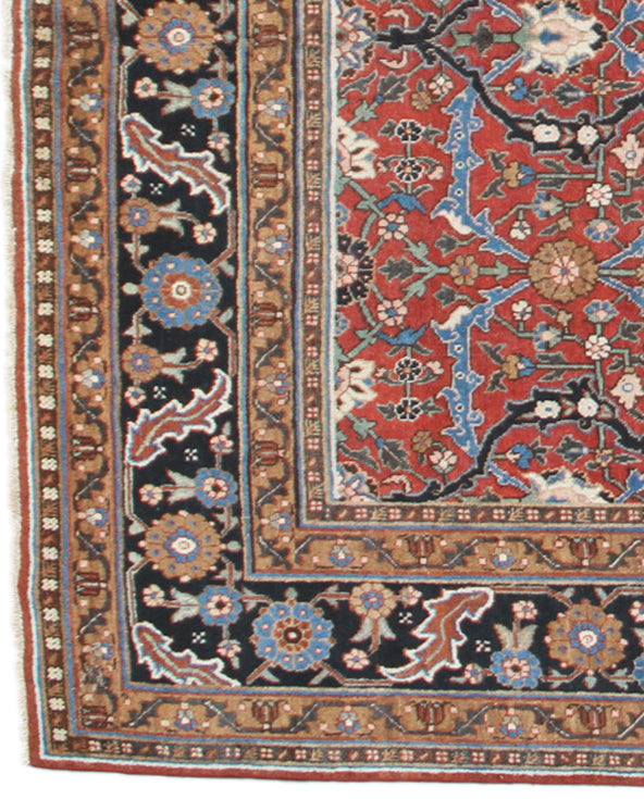 Vintage Persian Rug |  Geometric Persian Tabriz Rug