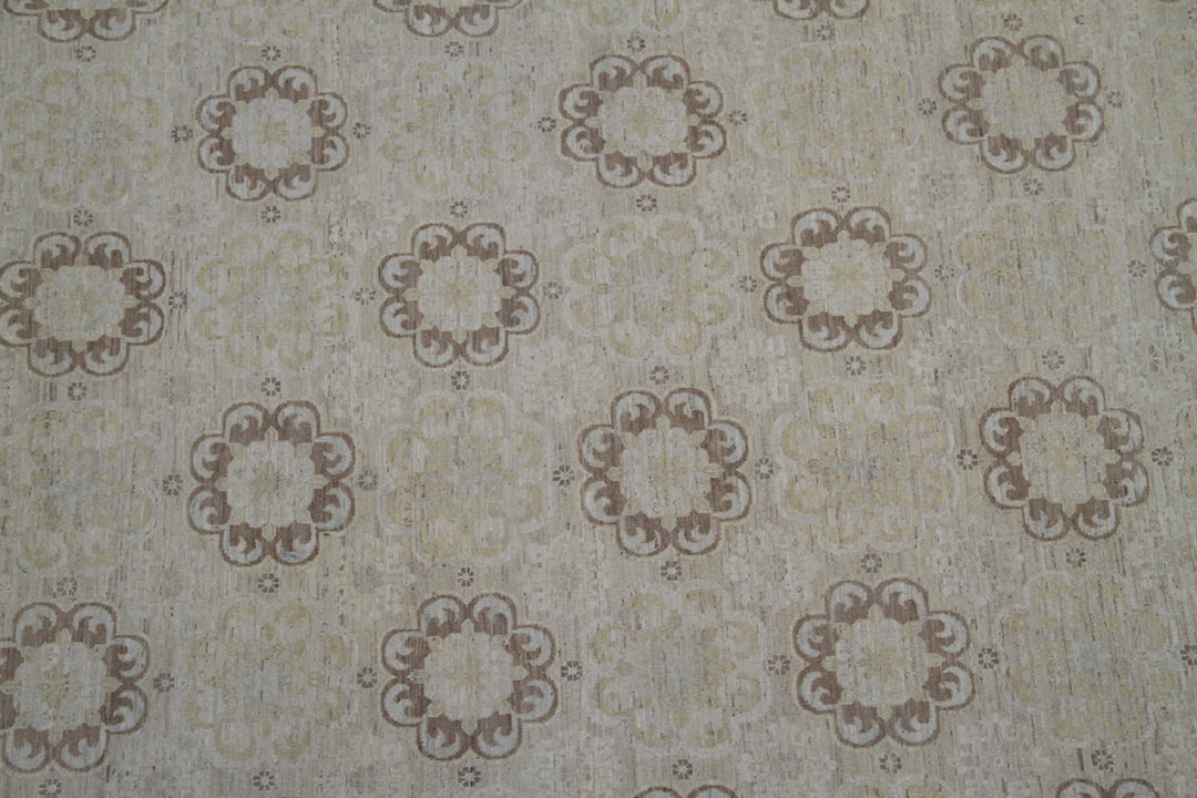 9'x12' Wool Area Rug | Pale Soft Color | Ariana Transitional Rug