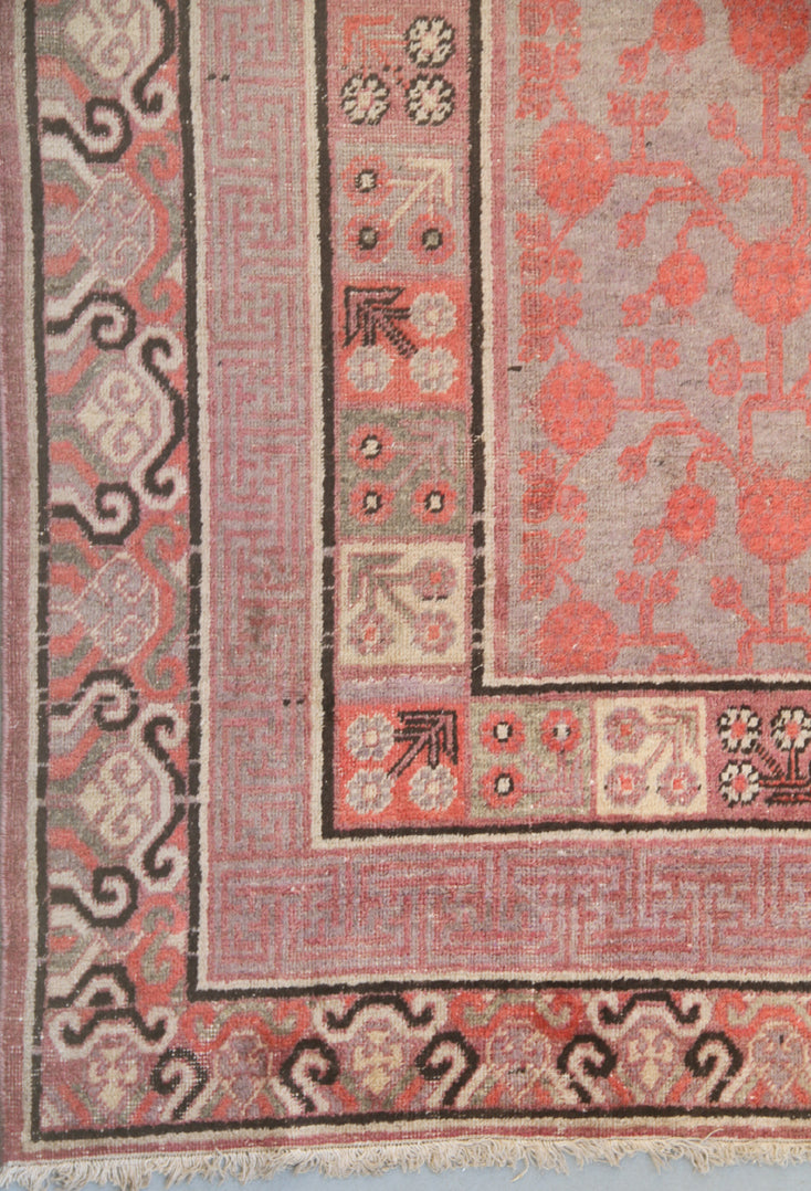 9'x14' Vintage Wool Rug | Pomegranate Design Samarkand Rug