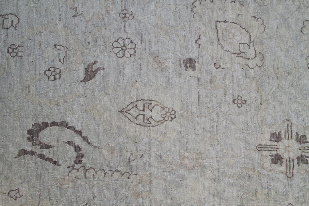18'x29' Persian Sultanabad Design Palace Rug | Soft Blue | Ariana Traditional Rug