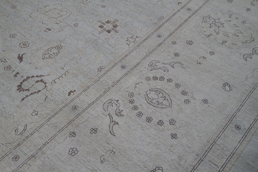 18'x29' Persian Sultanabad Design Palace Rug | Soft Blue | Ariana Traditional Rug