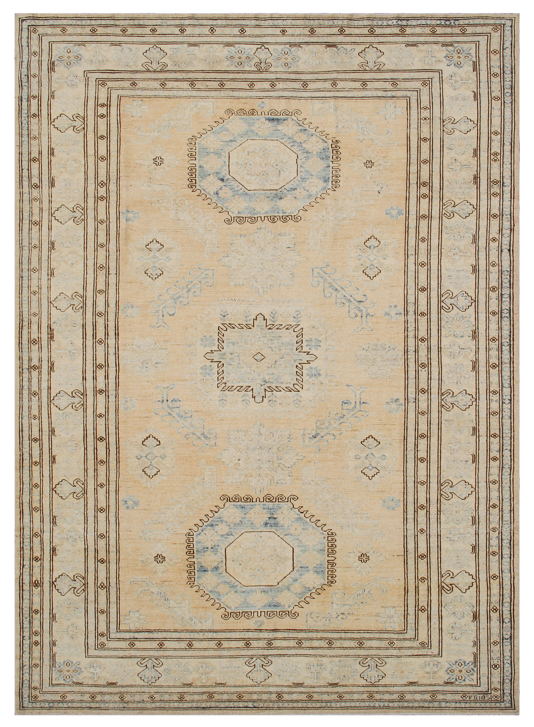 7'x10' Wool Rug | Tribal | Caucasian | Kazak Area Rug