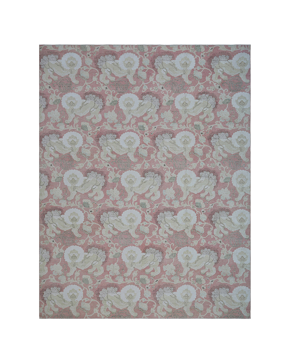 10'×12' Ariana Transitional Foo Dog Rug – Luxury Silk & Wool, Finely Hand-Knotted, Pictorial Design
