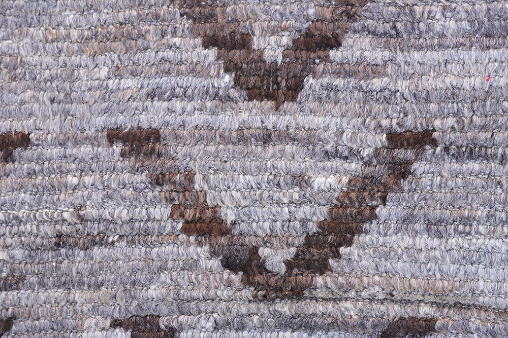 10' x 13' Ariana Moroccan Style Rug | Ivory & Brown | Barchi Hand-Knotted Area Rug