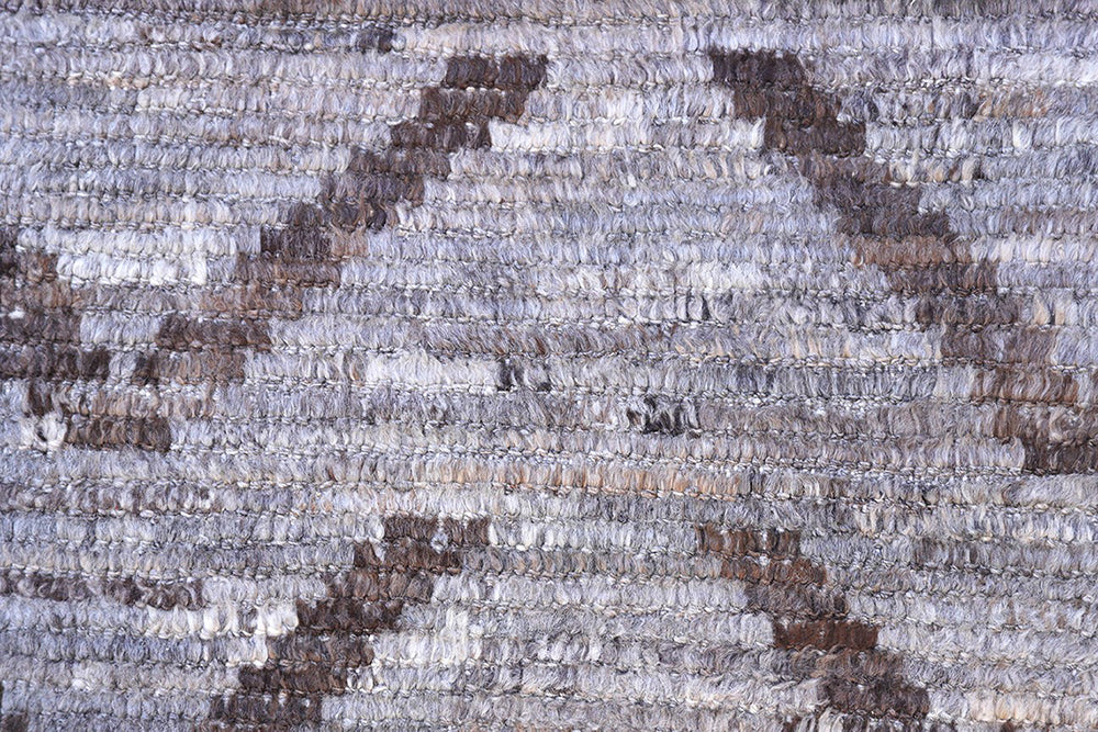 10' x 13' Ariana Moroccan Style Rug | Ivory & Brown | Barchi Hand-Knotted Area Rug