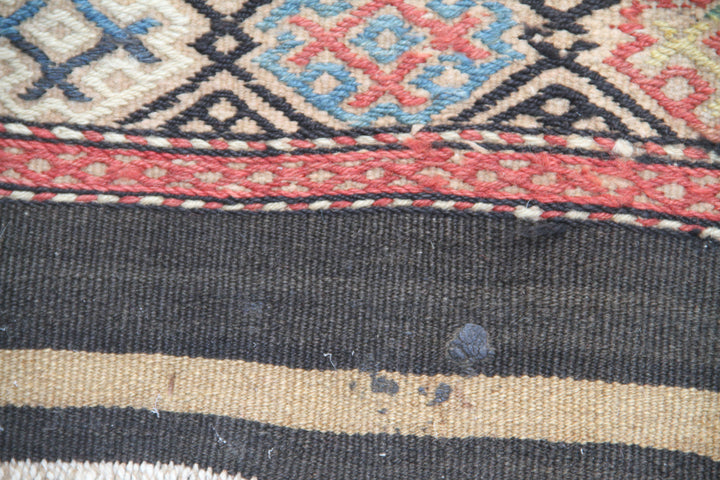 3'x4' Vintage Persian Veramin Bag Face Rug