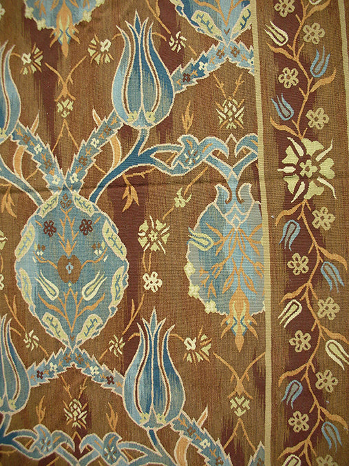 12x15 Brown Ottoman Kilim | Ariana Kilim Collection | Hand-Woven Luxury