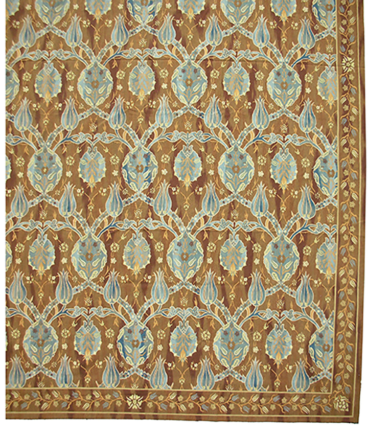 12x15 Brown Ottoman Kilim | Ariana Kilim Collection | Hand-Woven Luxury