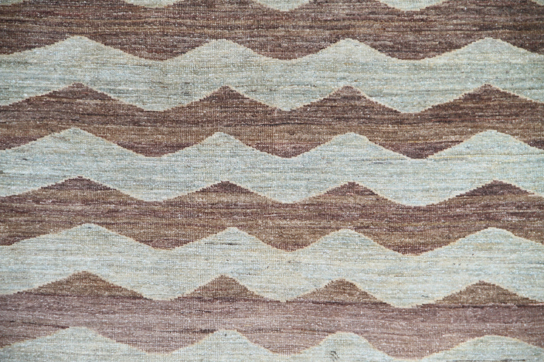 5'x4' Ariana Modern Weave Design Hand Knotted Wool Rug