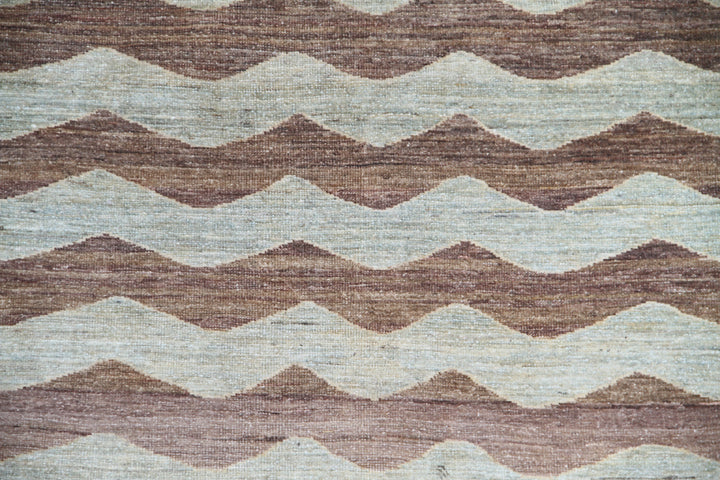 5'x4' Ariana Modern Weave Design Hand Knotted Wool Rug
