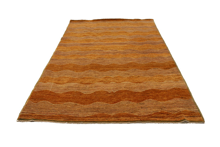 6'x8' Wool Rug | Modern Rug | Wave Design Area Rug
