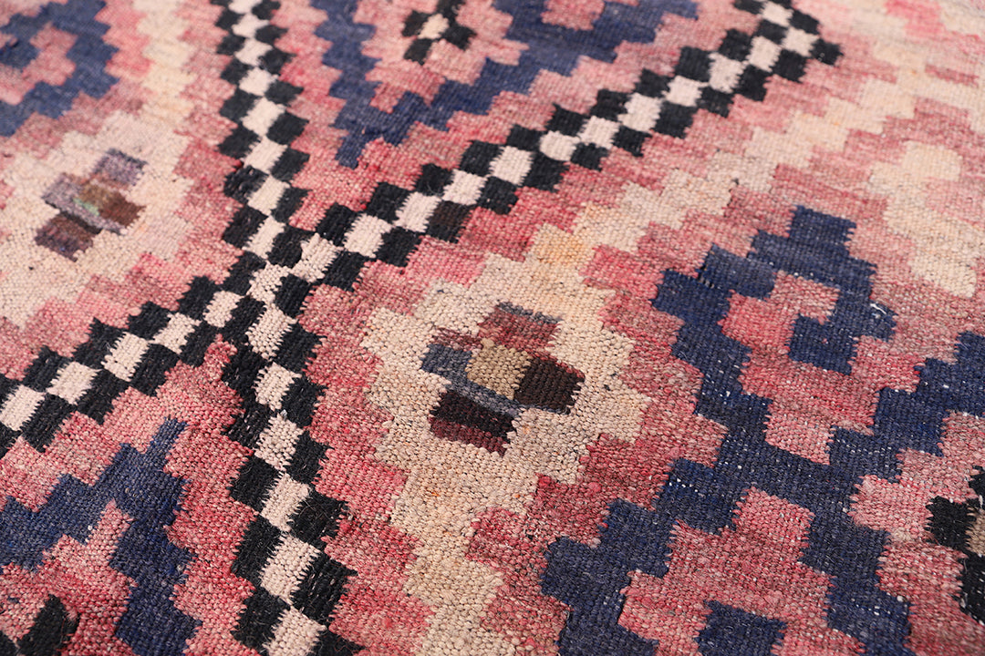 6'x8' Vintage Afghan Maimana Kilim | Earthtone Kilim Rug