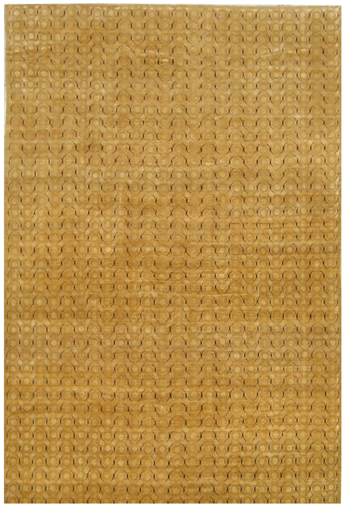 15'x9' Ariana Large Modern Circular Design Hand Knotted Wool Rug