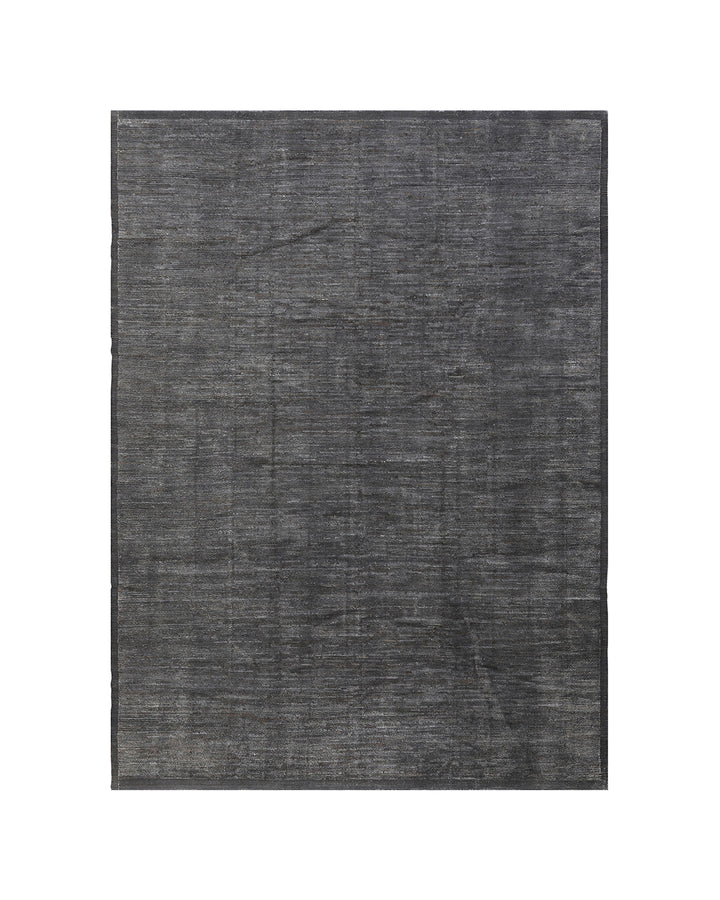 10'X14' Solid Charcoal Grey Ariana Moroccan Style Barchi Shag Rug