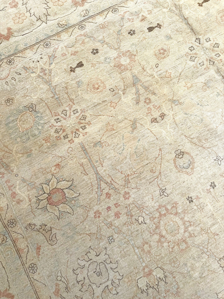 10x14 Fine Wool and Silk Tabriz Design Ariana Traditional Hand Knotted Rug 9ft 9in x 14ft 2in