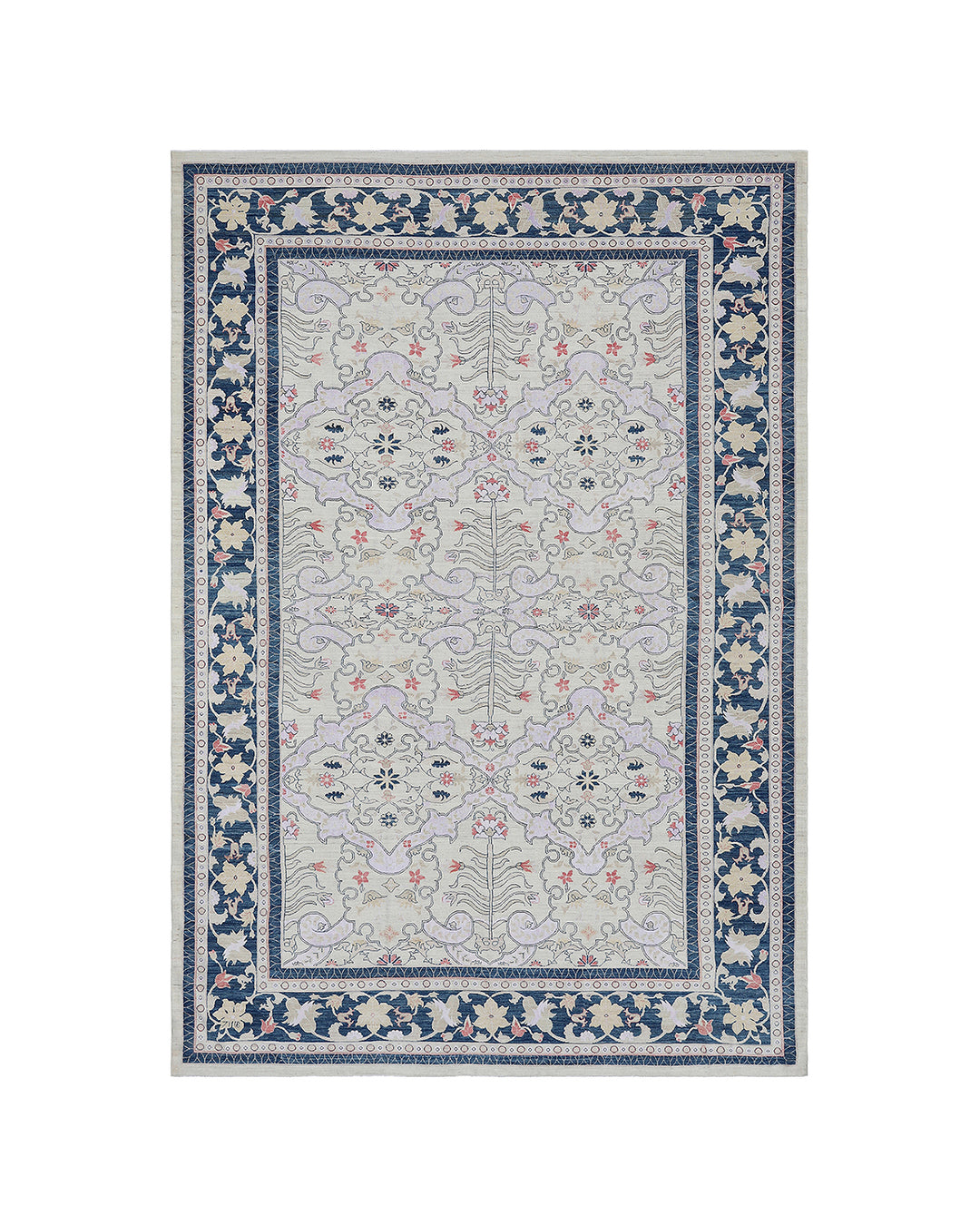 Tapis Oriental Ariana Noué Main - Afghanistan - 126x82cm - Vert Olive - Nr.79524