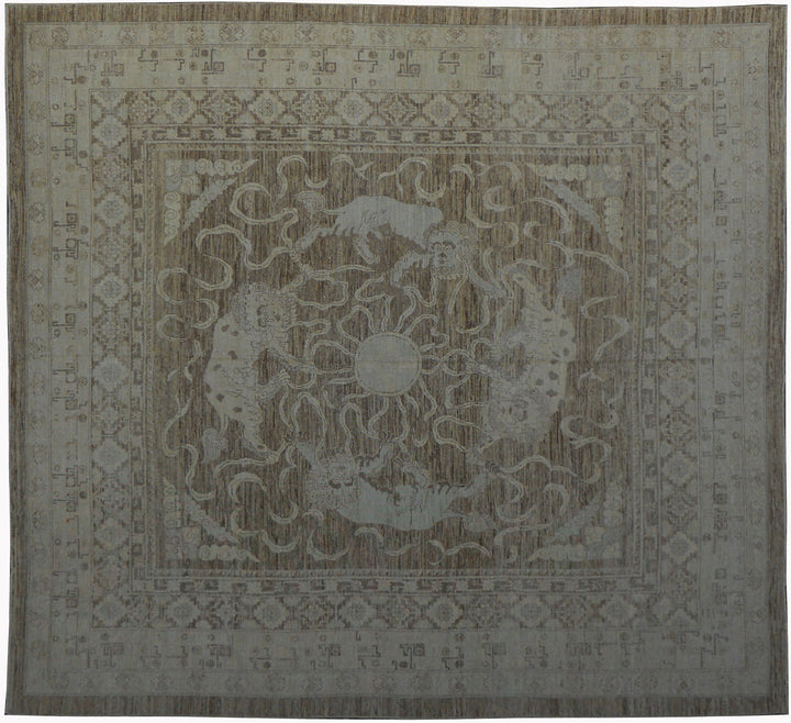 Square Wool Rug | Ariana Square Samarkand Design Rug