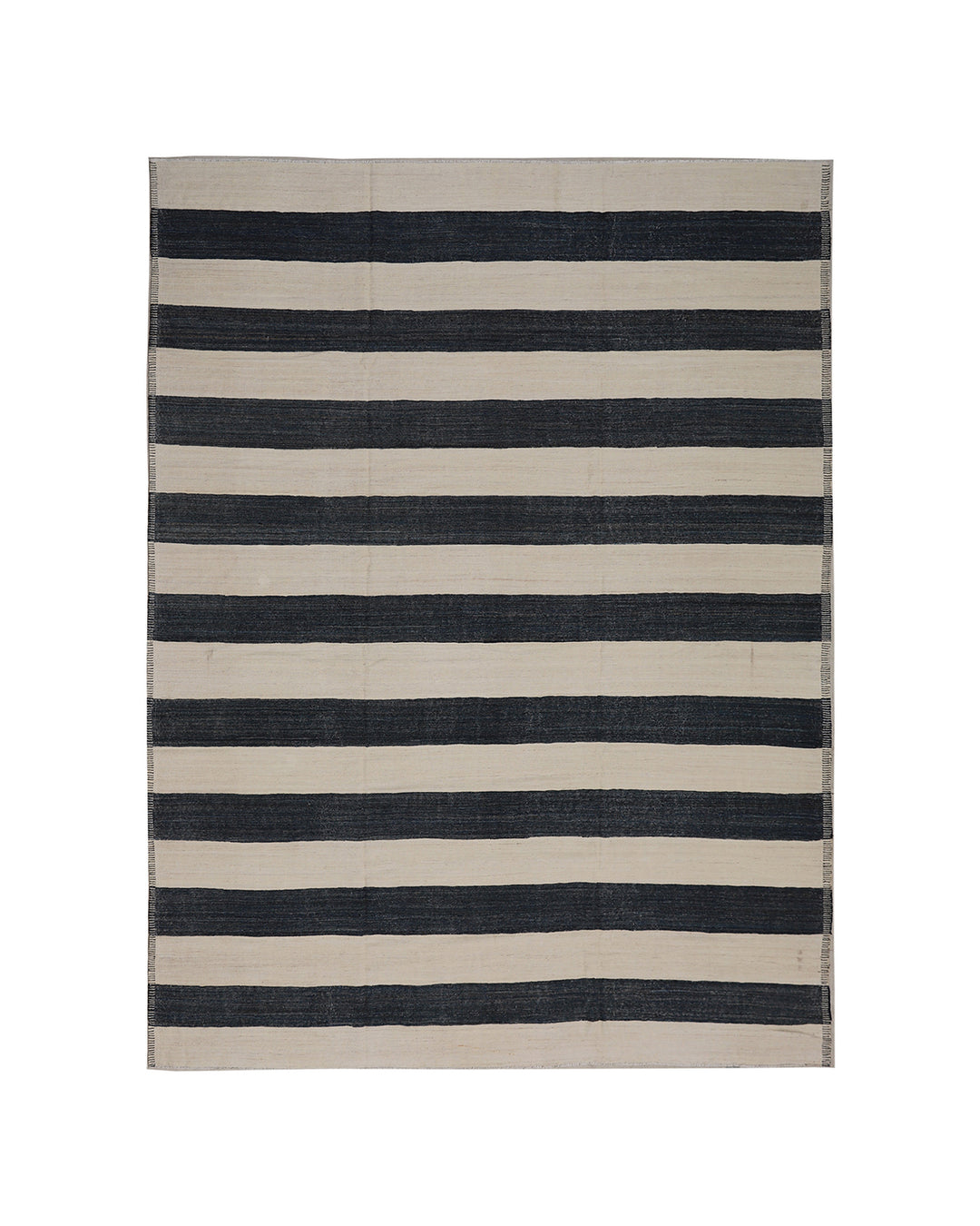 Ariana Handwoven Ivory, Rose Pink & Earth‑Tone Geometric Kilim – Organic Wool Flatweave (9'7" × 7'10")