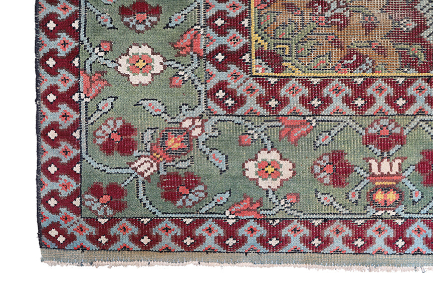 10'x12' Antique English Rug | Hand-knotted Rug | Wool Rug