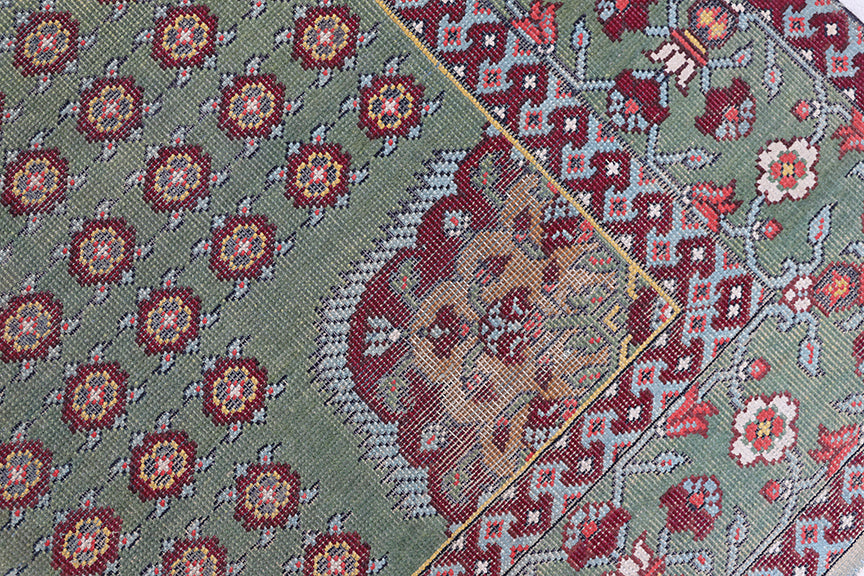 10'x12' Antique English Rug | Hand-knotted Rug | Wool Rug
