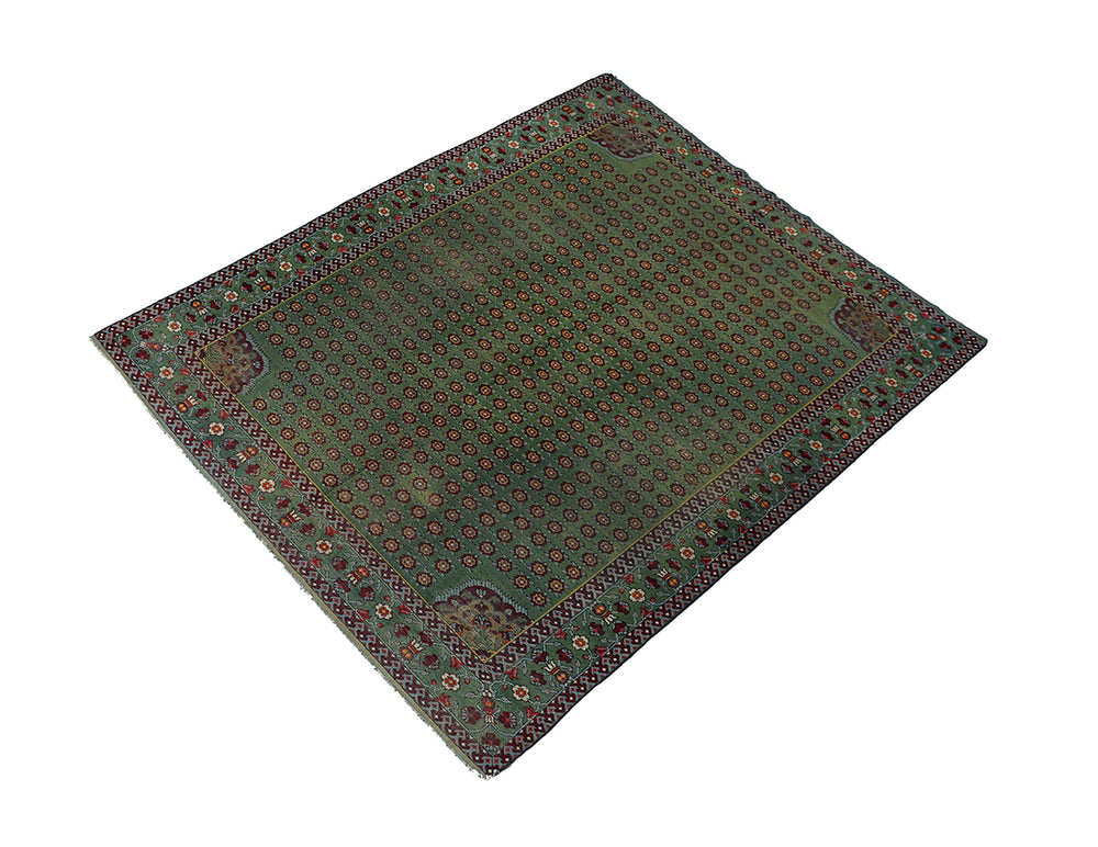 10'x13' Antique English Rug | Hand-knotted Rug | Wool Rug