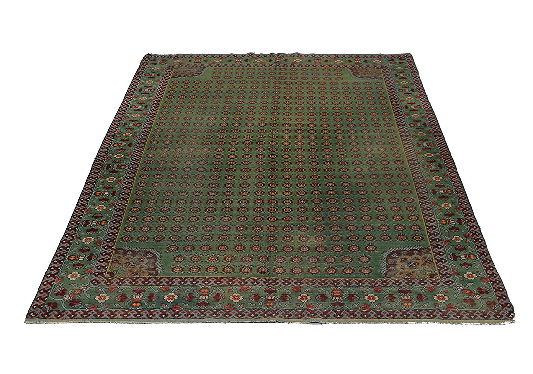 10'x13' Antique English Rug | Hand-knotted Rug | Wool Rug