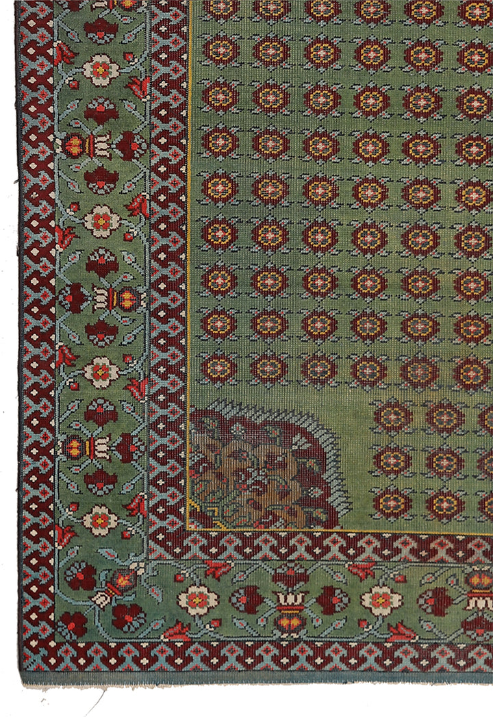 10'x13' Antique English Rug | Hand-knotted Rug | Wool Rug