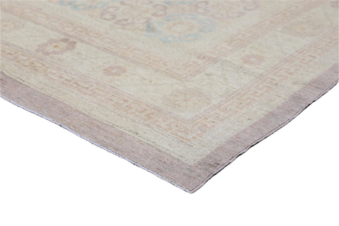 10'x13' Ariana Pale Blue & Pink Samarkand Design Rug