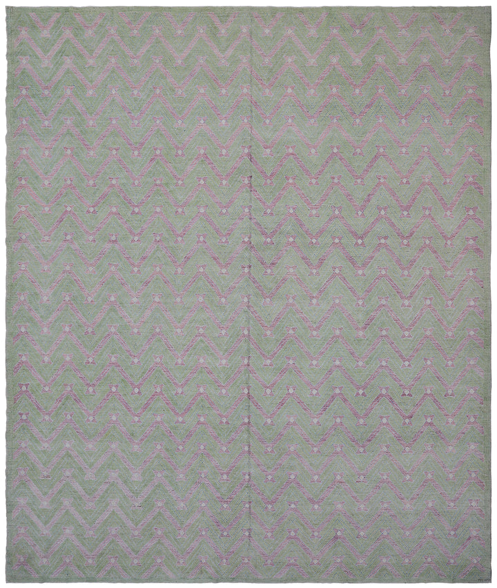 10'x13' Green Wool Rug | Ariana Modern | Contemporary Rug