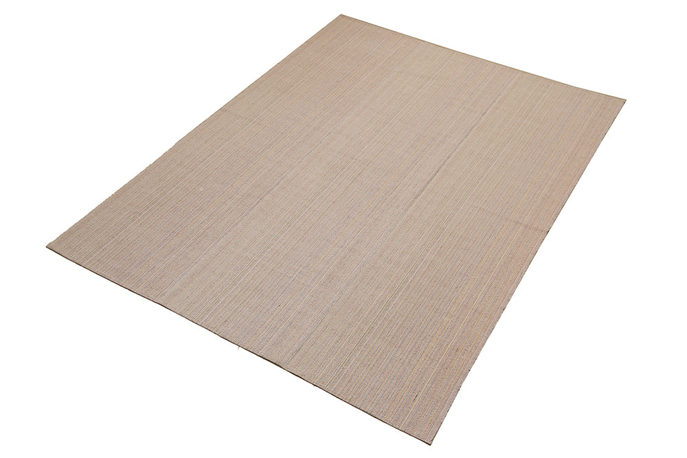 10'x13' Vintage Handwoven Turkish Kilim Rug | Modern Luxury Stripe Kilim
