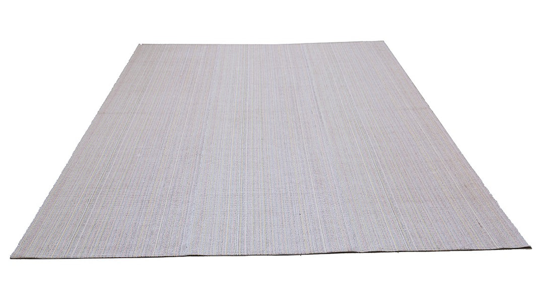 10'x13' Vintage Handwoven Turkish Kilim Rug | Modern Luxury Stripe Kilim