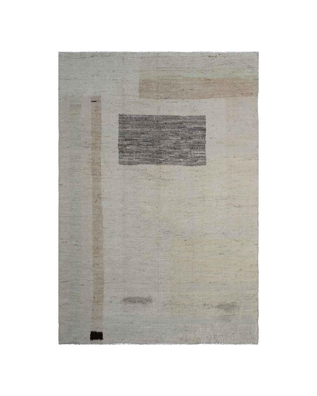 10'x13' Beige Shaggy Bau house Design Ariana Barchi Wool Area Rug