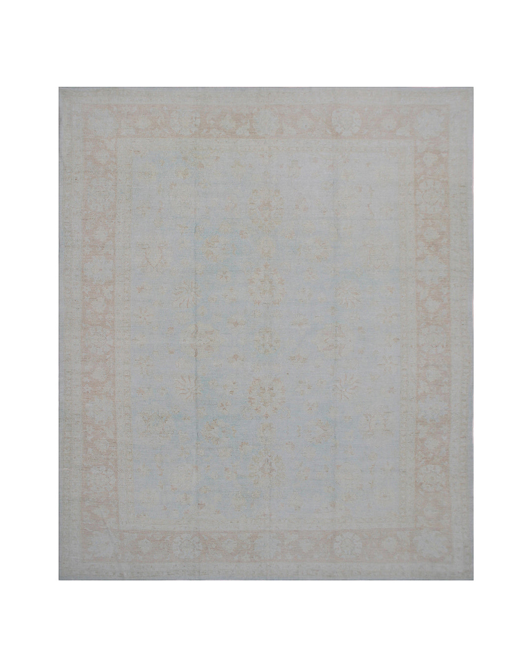10'x13' Wool Area Rug | Pale Blue | Ariana Agra Rug