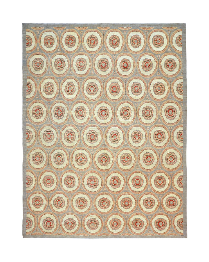 10'x13' Wool Rug | European Design | Ariana Transitional Handmade Area Rug
